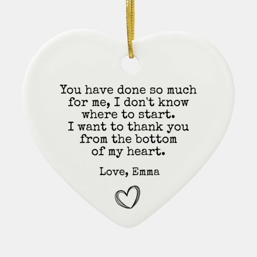 友最高の人ありがとう |考えさんの セラミックオーナメント (正面)