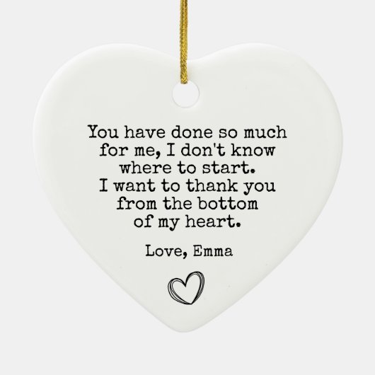 友最高の人ありがとう |考えさんの セラミックオーナメント (裏面)