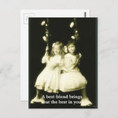 友最高の人が君の内に最高の出て来る ポストカード (正面/裏面)