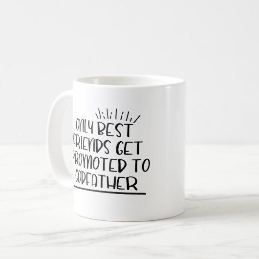 友最高の人だけが神父に昇進する コーヒーマグカップ (正面左)