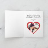 友最高の人とソウルメイト、ピンクの紙飛行機&写真 カード (内部)