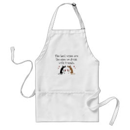 友最高の人と飲むワイン スタンダードエプロン