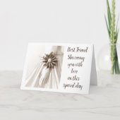 「友最高の人のシャワー」おめでとう招待状 招待状 (正面)