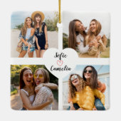 友最高の人の写真のオーナメント セラミックオーナメント (裏面)