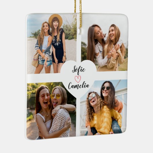 友最高の人の写真のオーナメント セラミックオーナメント (右)