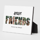 友最高の人の写真ギフトコラージュ フォトプラーク (側面)