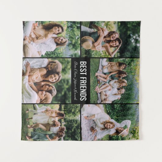 友最高の人の写真パーソナライズされたタペストリー タペストリー