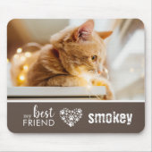 友最高の人の写真パーソナライズされた マウスパッド (正面)