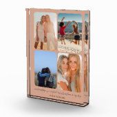 友最高の人の写真フレーム、彼女のための誕生日プレゼント フォトブロック (右)