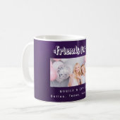 友最高の人の写真名（紫） コーヒーマグカップ (正面左)