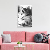 友最高の人の写真 キャンバスプリント (インサイチュ (リビング))