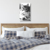 友最高の人の写真 キャンバスプリント (インサイチュ (寝室))