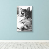 友最高の人の写真 キャンバスプリント (インサイチュ (ウッドフロア))