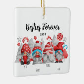 友最高の人の女性と男性の格言 セラミックオーナメント (右)