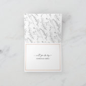 友最高の人の妹のブライドメイド提案、テラコッタ カード (内部)