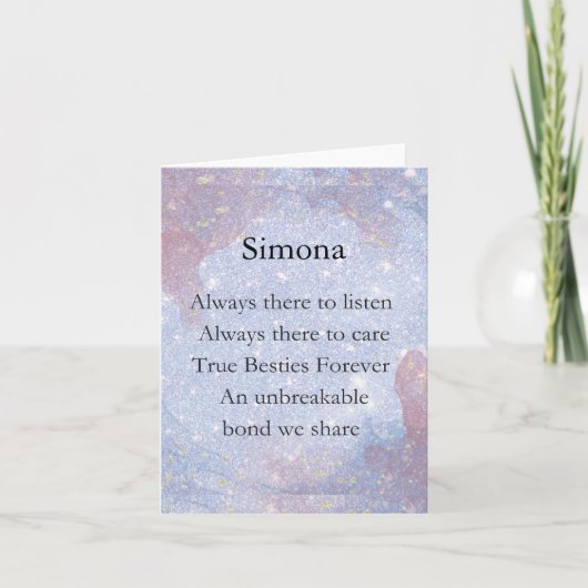 友最高の人の永遠にかわいい贈り物 ノートカード (正面)