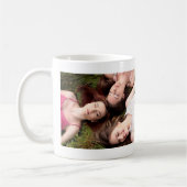 友最高の人の赤いハート写真 コーヒーマグカップ (左)