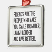 **友最高の人の**オーナメント メタルオーナメント (左)