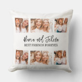 友最高の人のScript Gift For Friends Photo Collage クッション (正面)
