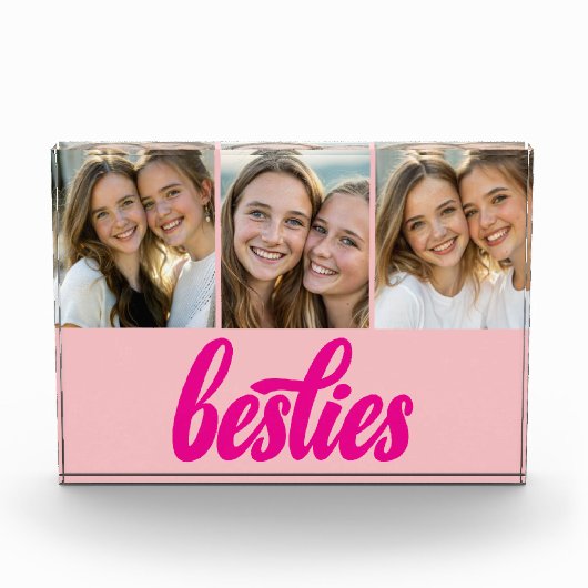 友最高の人のScript Gift For Friends Photo Collage フォトブロック (正面)