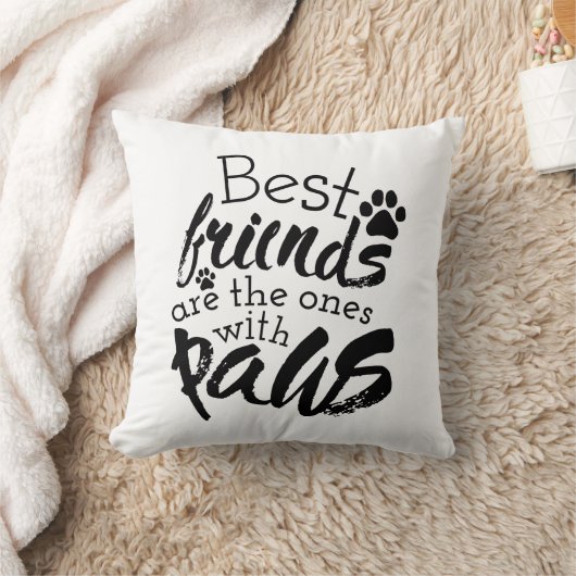 友最高の人はポーズドッグの仲間の引用文のベスティーを持つ クッション (ブランケット)