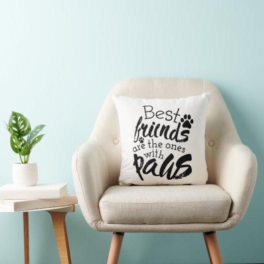 友最高の人はポーズドッグの仲間の引用文のベスティーを持つ クッション (椅子)