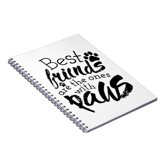 友最高の人はポーズドッグの仲間の引用文のベスティーを持つ ノートブック (右側)