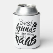 友最高の人はポーズドッグの仲間の引用文のベスティーを持つ 缶クーラー (缶正面)