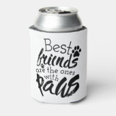 友最高の人はポーズドッグの仲間の引用文のベスティーを持つ 缶クーラー (缶裏面)