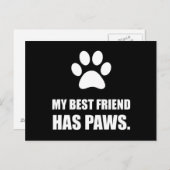 友最高の人はポーズペットファン ポストカード (正面/裏面)