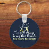 友最高の人はユーモアを知っている キーホルダー (正面)