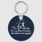 友最高の人はユーモアを知っている キーホルダー (裏面)