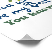 友最高の人はユーモアを知っている ポスター (角)