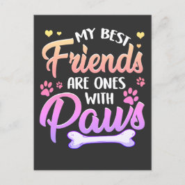 友最高の人は前足の友 ポストカード