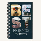 友最高の人は永遠に写真卒業プレゼント ノートブック (正面)