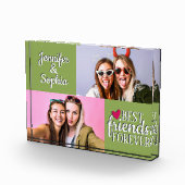 友最高の人は永遠に2つの写真テンプレートモダン フォトブロック (右)