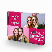 友最高の人は永遠に2つの写真テンプレートモダン フォトブロック (右)