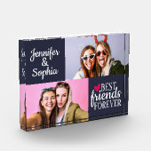 友最高の人は永遠に2つの写真テンプレートモダン フォトブロック (左)