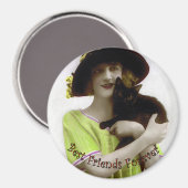 友最高の人は永遠の女と猫 マグネット (正面/裏面)