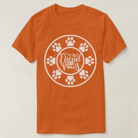 友最高の人は足のおもしろい犬か猫のオーナーDesだ Tシャツ (デザイン正面)