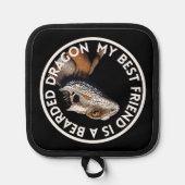 友最高の人ひげ竜 鍋敷き (正面)