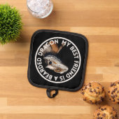 友最高の人ひげ竜 鍋敷き (トップダウン)