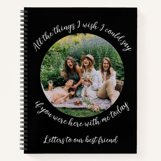 友最高の人への手紙： Membrance Journal ノートブック (正面)