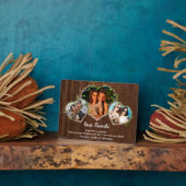 友最高の人カスタムの写真と愛のメッセージ フォトプラーク (側面)