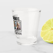 友最高の人カスタムの写真と文字 ショットグラス (右)