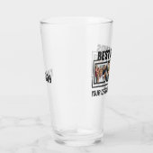 友最高の人カスタムの写真と文字 タンブラーグラス (右)