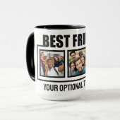 友最高の人カスタムの写真と文字 マグカップ (正面左)