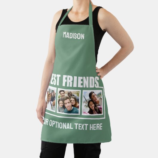 友最高の人カスタムの写真、文字と色 エプロン (インサイチュ)