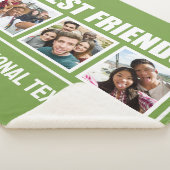 友最高の人カスタムの写真、文字と色 シェルパブランケット (3/4)