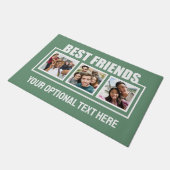 友最高の人カスタムの写真、文字と色 ドアマット (アングル)